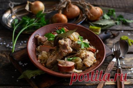 Бигос по-белорусски из свежей и квашеной капусты. Пошаговый рецепт с фото — Ботаничка.ru