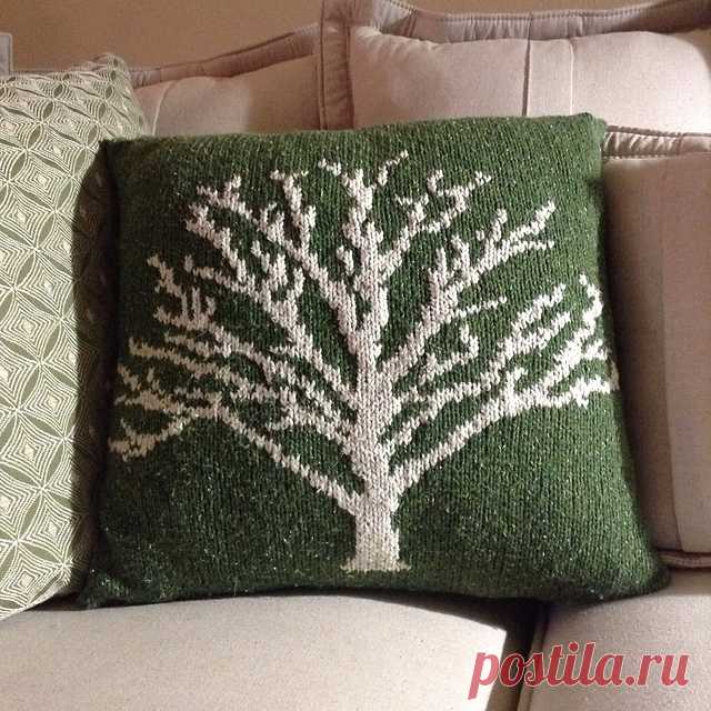 Красивые узоры с изображением дерева спицами — HandMade