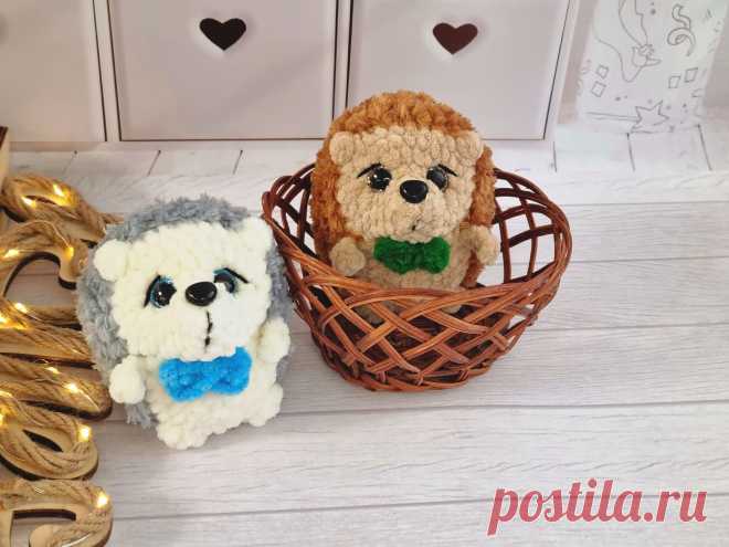 PDF Ёжик крючком. FREE crochet pattern; Аmigurumi animal patterns. Амигуруми схемы и описания на русском. Вязаные игрушки и поделки своими руками #amimore - маленький ёжик из плюшевой пряжи, ёж, плюшевый ежик, ежиха.