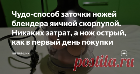 Чудо-способ заточки ножей блендера яичной скорлупой. Никаких затрат, а нож острый, как в первый день покупки На современной кухне огромное количество бытовых приборов, без которых трудно представить приготовление обеда. А сколько есть всяких механических приспособлений!
Например, чеснок легко мелко нарезать ножом, но этого мало. У меня для него есть чеснокодавка двух видов, большая терка и маленькая для одного зубчика.
Считаю, что самые востребованные из них - мясорубка, мультиварка и