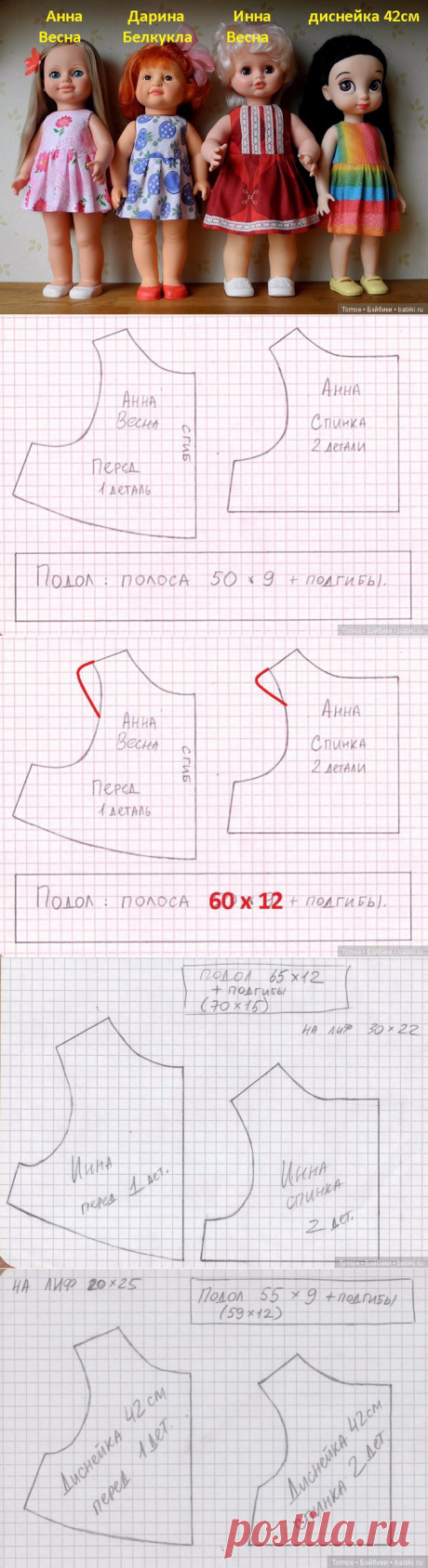Как мы шили платье кукле
