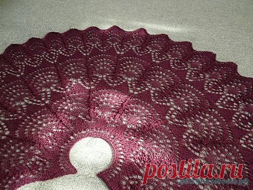 Красивое вязание | Шаль "Фрея"