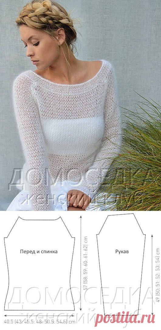 Ажурный пуловер