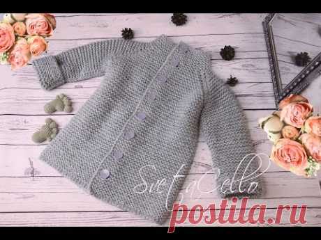 🚼 Baby PEACOAT || KNITTING TUTORIAL||Пальто спицами на ребенка 🚼 2-3 года
