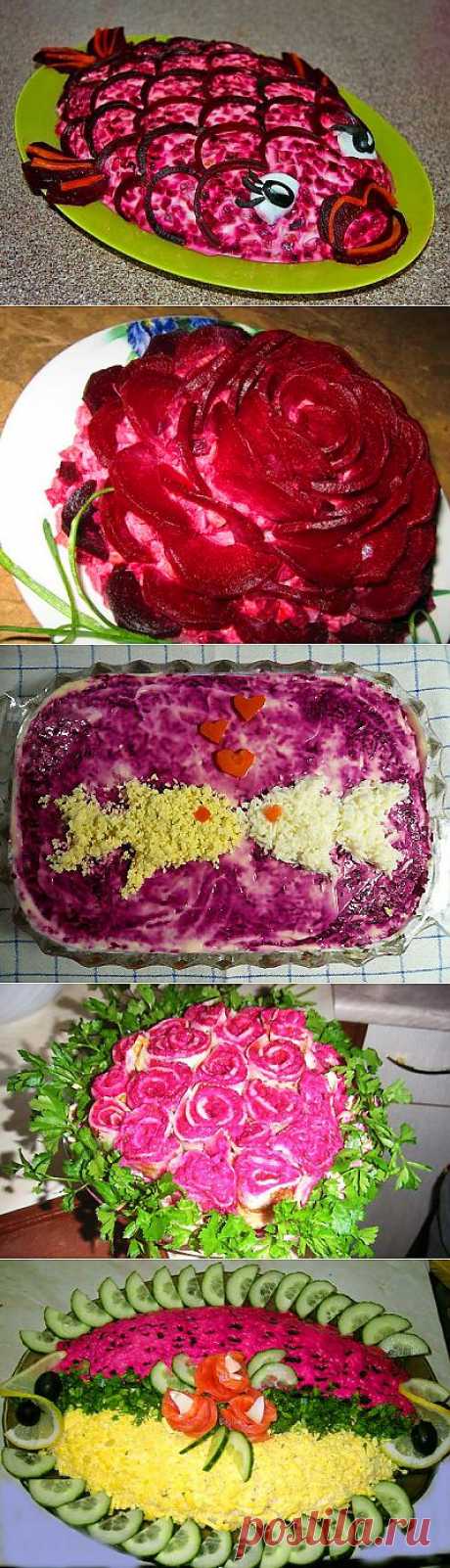 УКРАШЕНИЕ САЛАТОВ И ЗАКУСОК - пошаговые фото, рецепты