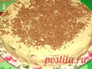 Бисквитный торт с кремом из маскарпоне | Кулинарные рецепты. Вкусно и Просто!!!