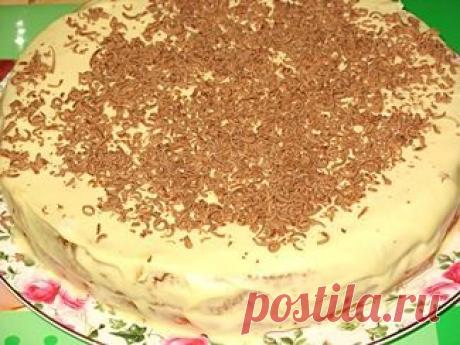 Бисквитный торт с кремом из маскарпоне | Кулинарные рецепты. Вкусно и Просто!!!