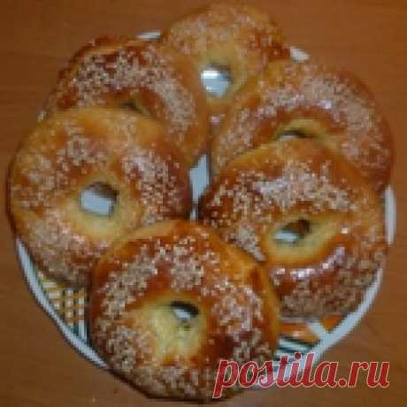 Домашние бублики с кунжутом