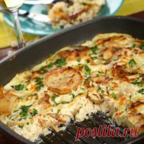 Картофельный гратен с тимьяном в сливочном соусе - BestCook