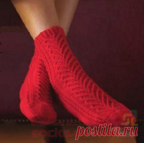 Вязаные носки «Sweetheart» | ВЯЗАНЫЕ НОСКИ