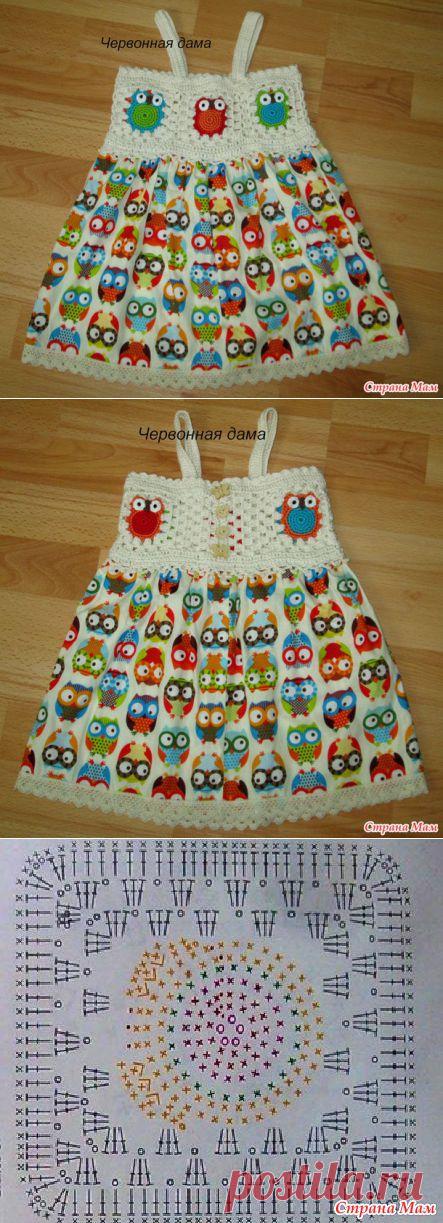 Комби-сарафан "Озорные совы" - Вязание - Страна Мам