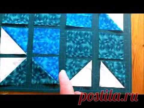 Схема лоскутного одеяла *Колокольчик*. Видео МК.