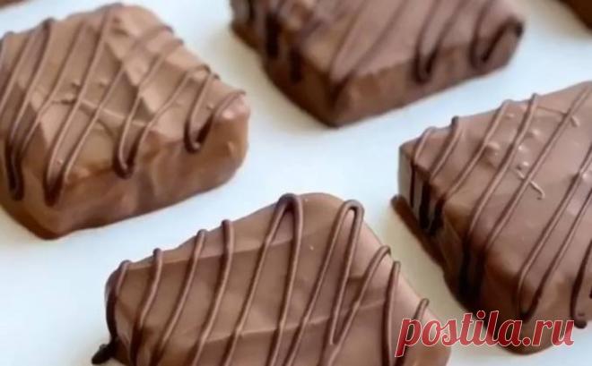 Домашние конфеты халва в шоколаде