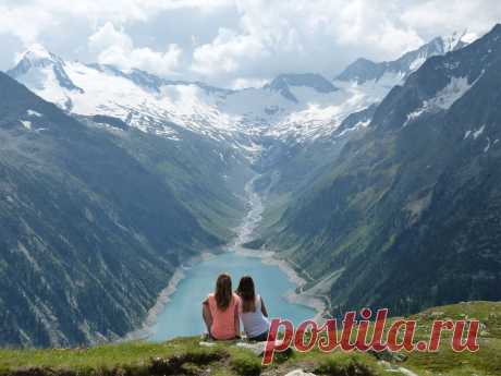 Самые красивые горы планеты.Великолепные идеи для путешествий.Самый красивый вид. Шлегейсспайхер (Schlegeisspeicher), Австрия