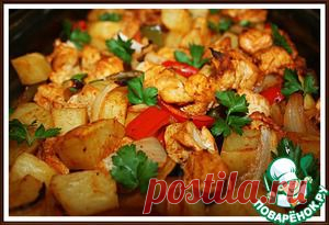 Картошка с курицей по-семейному | Вкус жизни