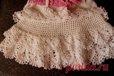 Crochet Knitting Handicraft: Crochet skirt for girls