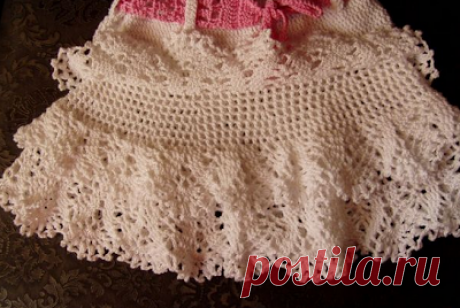 Crochet Knitting Handicraft: Crochet skirt for girls