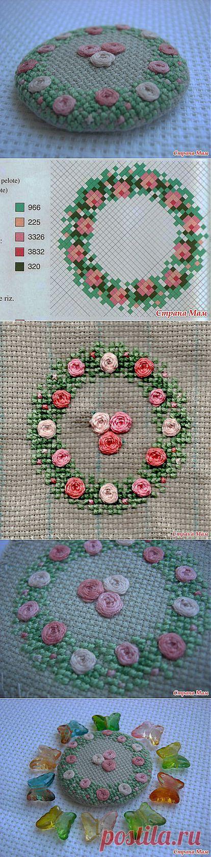 Брошь "Весенние розы": Дневник группы "Бискорню и другие "кривульки"" - Страна Мам