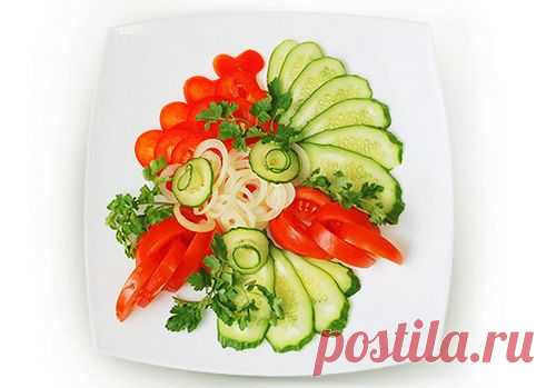 УКРАШЕНИЕ ДОМАШНИХ БЛЮД.Рецепты, пошаговые фото Овощная тарелка ♥♥♥ - Простые рецепты Овкусе.ру