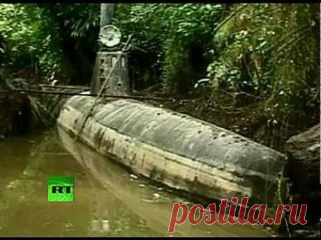Narcosub: 'Drug Submarine' seized in Colombia - YouTube
