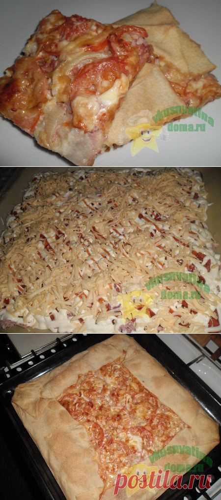Вкусная домашняя пицца без дрожжей | Интересные рецепты