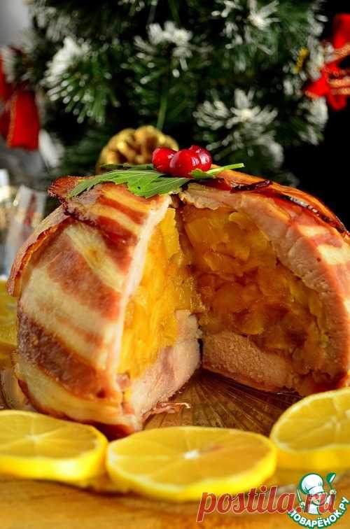 Мясная бомба с ананасом по-киккомановски.