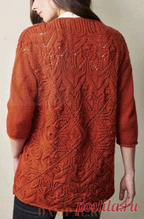 Ажурный кардиган «Майда Вале» спицами — HandMade
