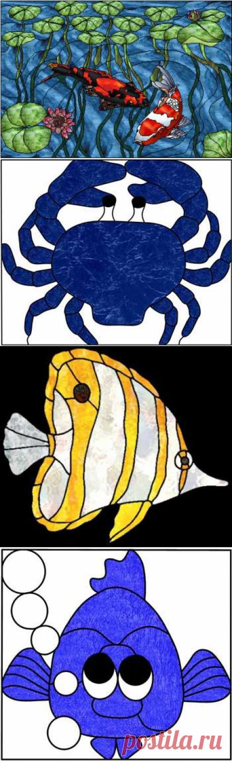 Рыбы и морские жители.