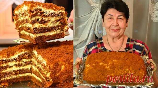 ШИКАРНЫЙ Медовик со сметанным кремом за 15 минут! САМЫЙ Лёгкий и ВКУСНЫЙ рецепт! 🍯 Медовый торт!