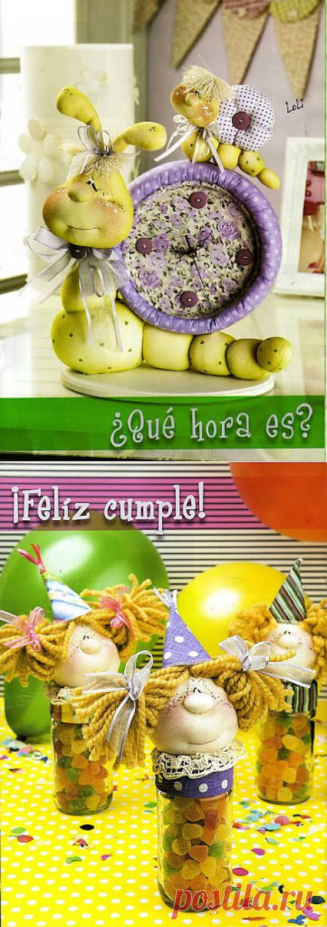 Забавные куклы для интерьера.