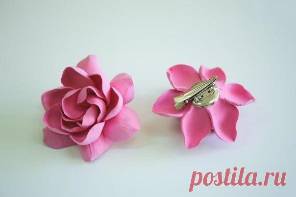 Лепим цветочек гардению из полимерной глины