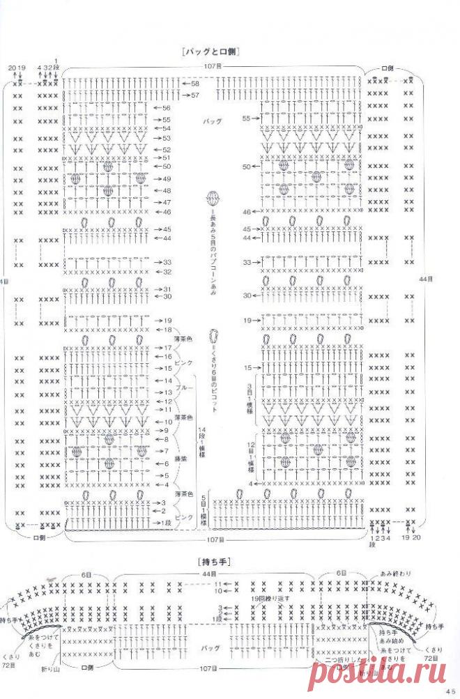 Hand-knitted cute bag - pouch 2015 | стр.45