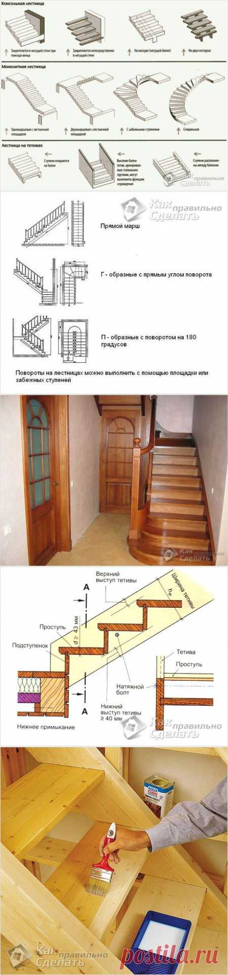 Строим деревянную  в частном доме