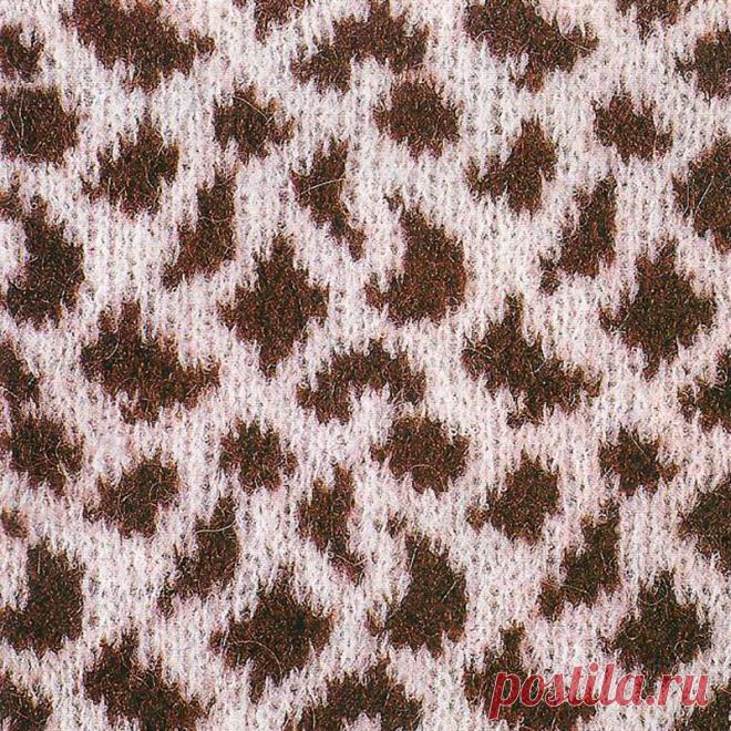 Узор № 128 - жаккардовый узор звериной шкуры. Схему вязания и условные обозначения вы сможете увидеть на сайте.