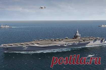 Во Франции представили макет перспективного авианосца. Компания Naval Group представила макет атомного авианосца PANG (Porte Avion Nouvelle Generation) в ходе выставки Euronaval 2022, пишет Breaking Defense. Перспективный корабль заменит французский авианосец «Шарль де Голль» в 2038 году. Корабль сможет нести 32 истребителя и беспилотники.
