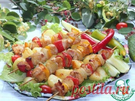 Сувлаки из куриной грудки - кулинарный рецепт