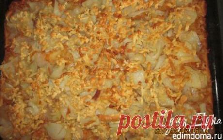 "Полузакрытый" пирог с овощами