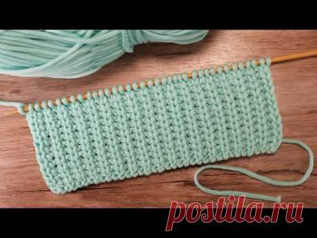 Прекрасно держит форму эта резинка спицами 👌🏻 Knitting Ribbing or Rib Stitch