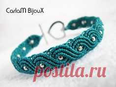 CarlaM BijouX: Pulsera Ochos Micro-Macramé