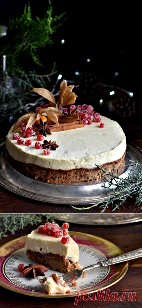 Gingerbread cheesecake БЕЗ ПЕЧЕНЕ