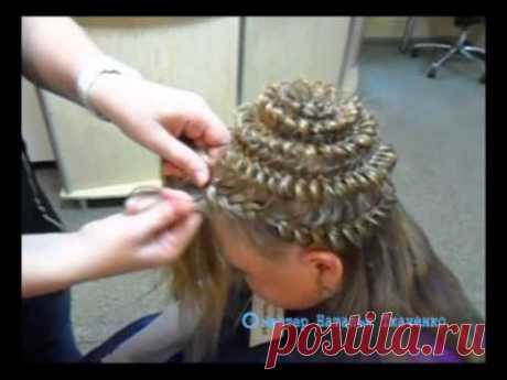Причёска цветок ( Наталья Ткаченко )