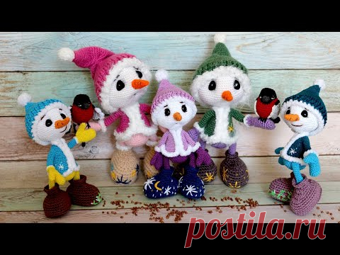Мастер-класс СНЕГОВИЧОК 1 ЧАСТЬ Showman crochet