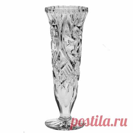 Хрустальная Ваза &quot;Pinwheel&quot; (Завихрение) 21 см. Crystal Bohemia купить в Москве