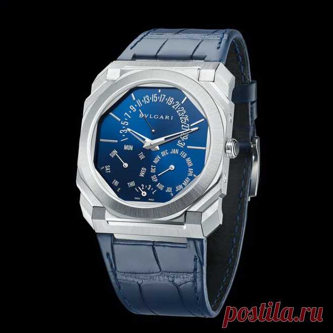 Новый мировой рекорд - часы с вечным календарём тоньше монеты - Bvlgari Octo Finissimo | Мой Часовой Блог | Яндекс Дзен