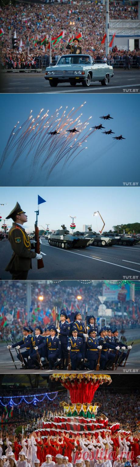 В небе и на земле. Юбилейный военный парад прошел в Минске В этот день в 1944 году Минск был освобожден от фашистов,а князь Святослав разгромил поганый Хазарский каганат,что символично,такая вот независимость...