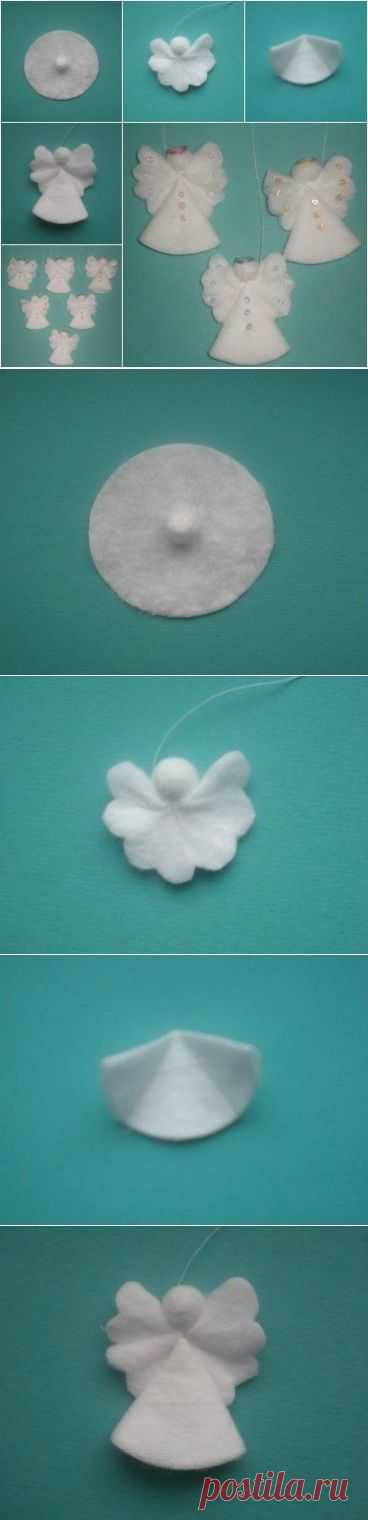 DIY хлопок пусковая площадка Ангел Рождества OrnamentsCreative идеи | креативные идеи