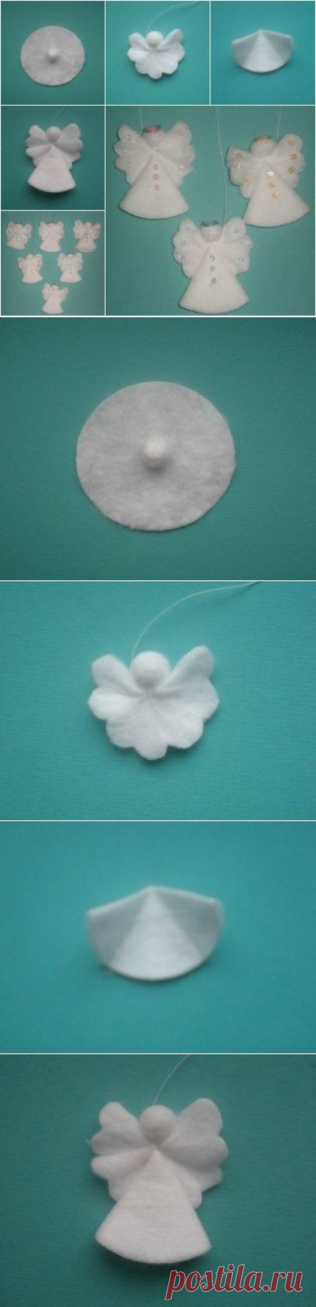 DIY хлопок пусковая площадка Ангел Рождества OrnamentsCreative идеи | креативные идеи