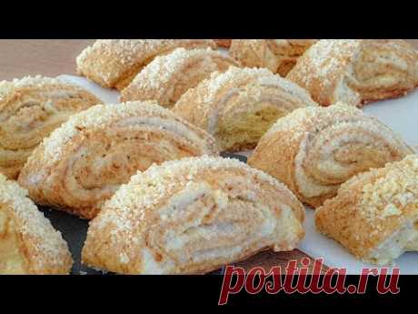 Просто Сворачиваем и Нарезаем! Очень Вкусное Слоеное Песочное Печенье не оставит равнодушным Никого!