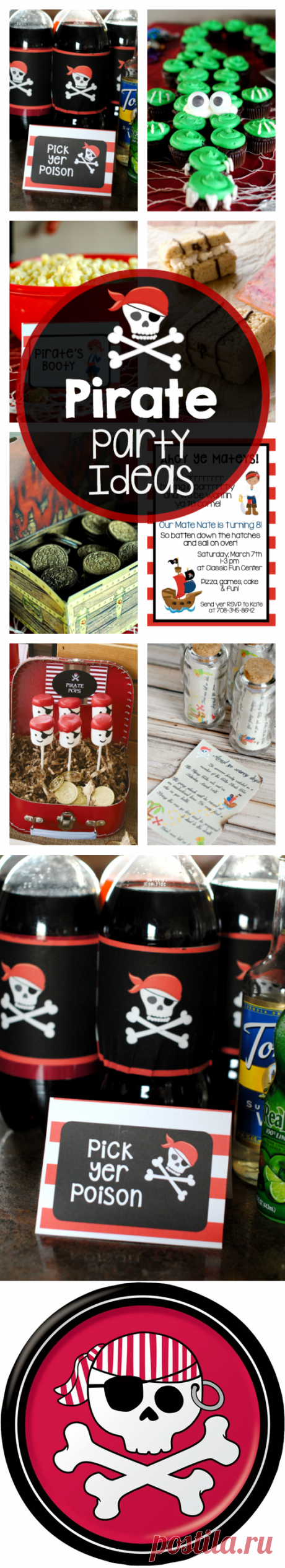Pirate Party Ideas-Invitations, Decorations, Food, Games and More