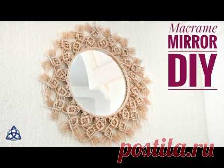 Macrame Mirror Wall Hanging New Design - Handmade DIY